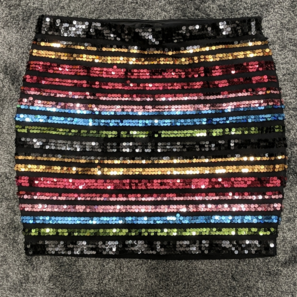 Express Rainbow Sequin Mini